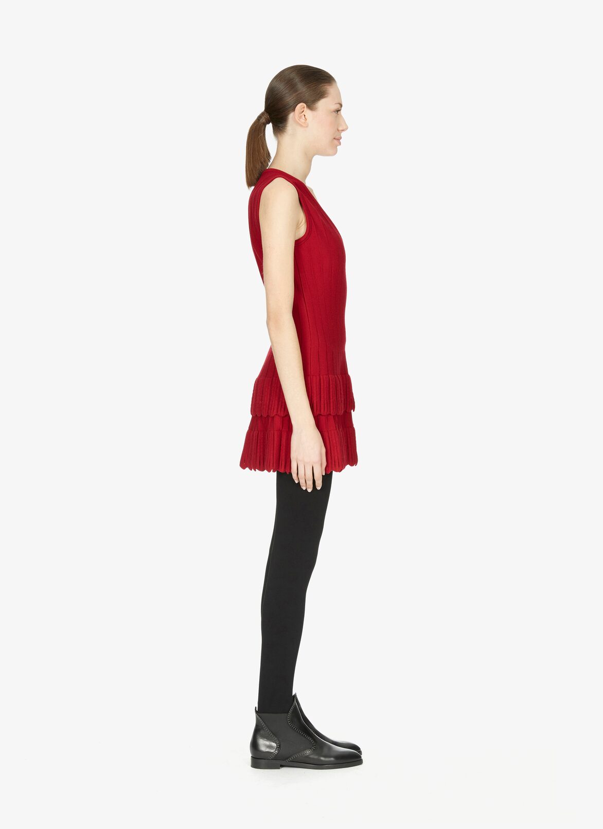 TUNIQUE SANS MANCHE CASCADE GARANCE ALAÏA TUNIQUE SANS MANCHE CASCADE GARANCE GARANCE